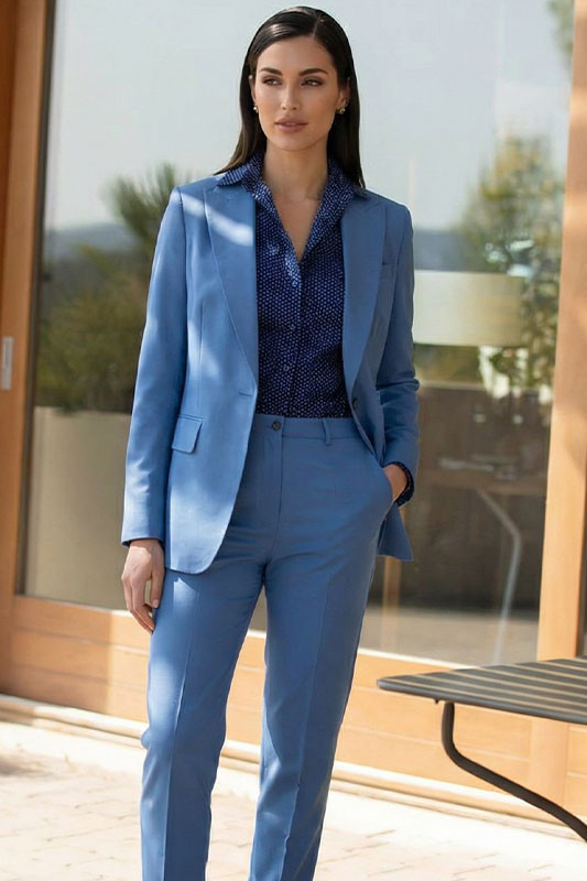 Suit Fabric Patterned Fabric Outfit Idea — Business Formal Outfits