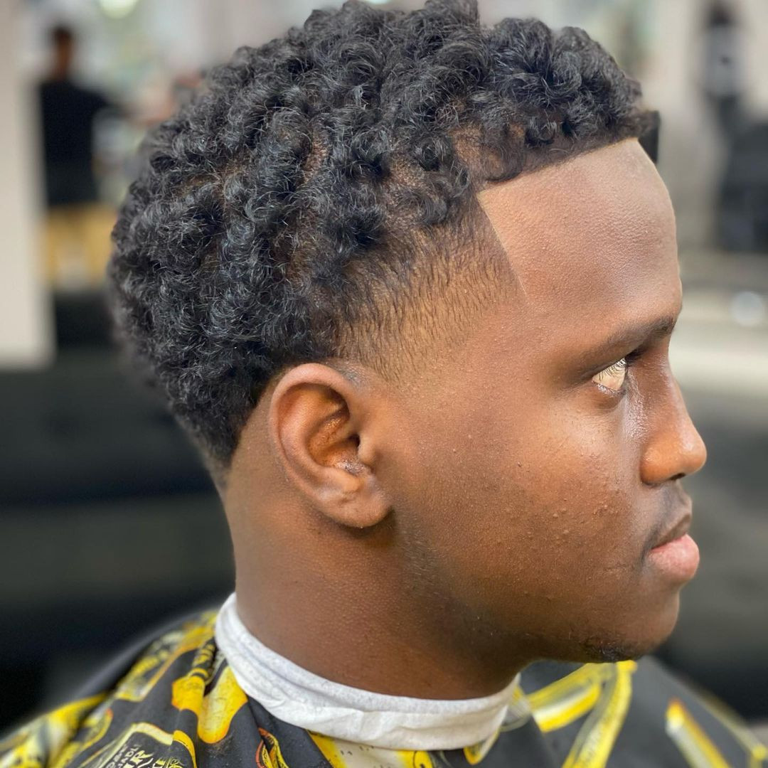 Short High Taper Fade With Defined Curls — Taper Fade Curly Hair