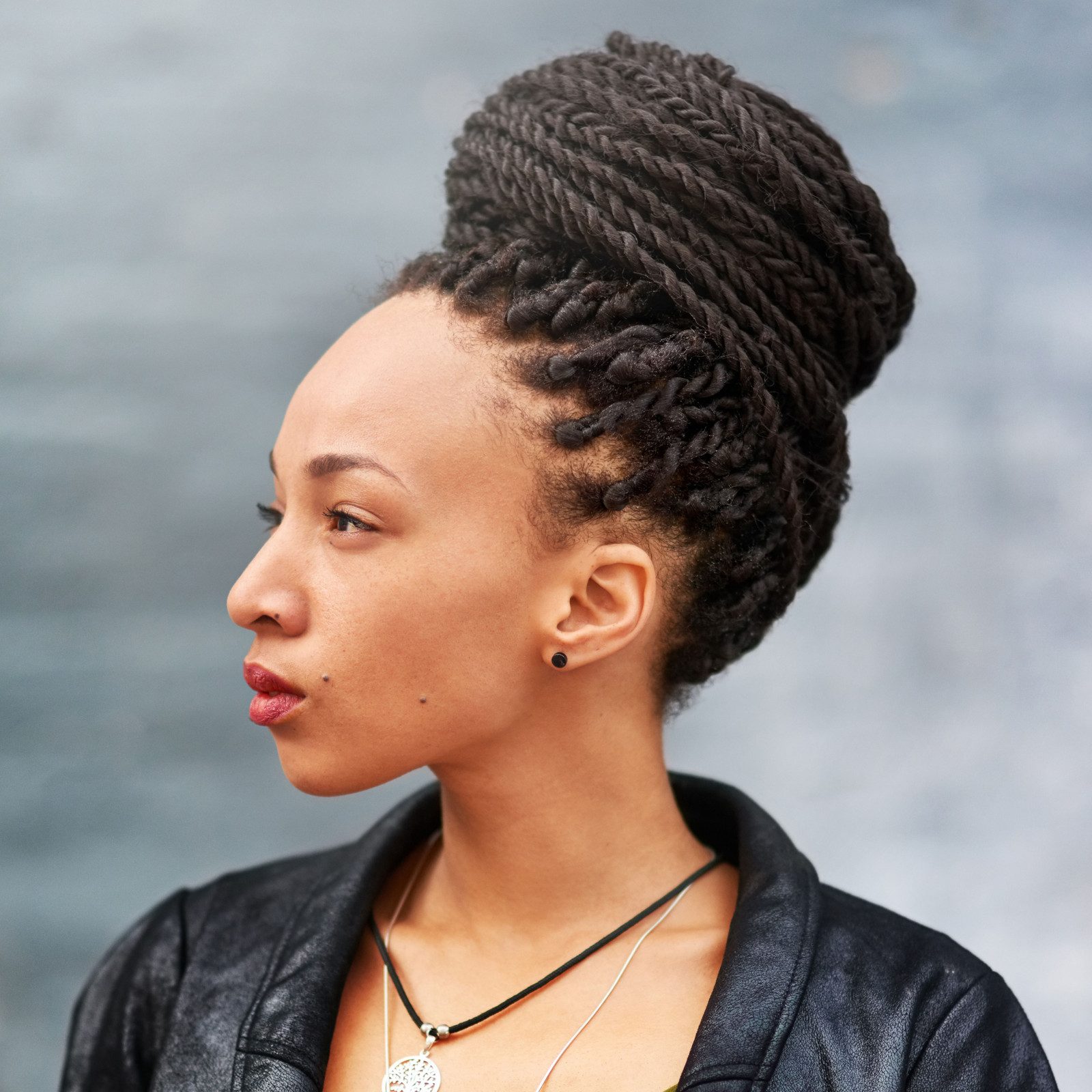 The Intricate Twisted High Bun The Intricate Twisted High Bun — Puff Hairstyles Natural Hair