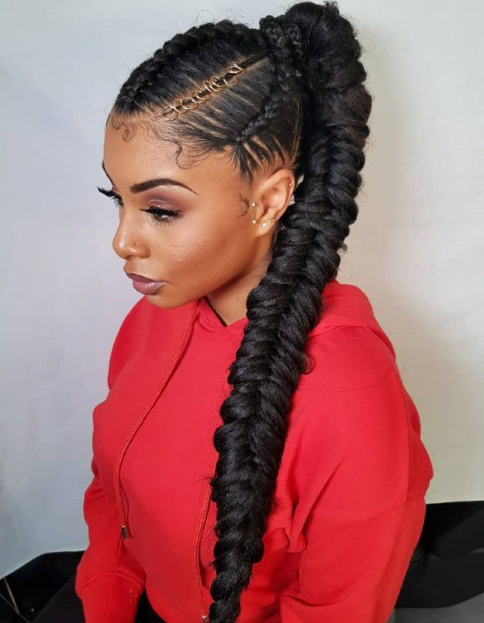 Feed-Ins to Fishtail Ponytail — Feed In Braids