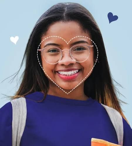 Round Glasses with Navy T-Shirt and Backpack — Sunglasses for Heart Shaped Face