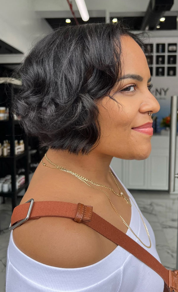Wavy Bob with Stacked Back — Bob Hairstyles for Black Women