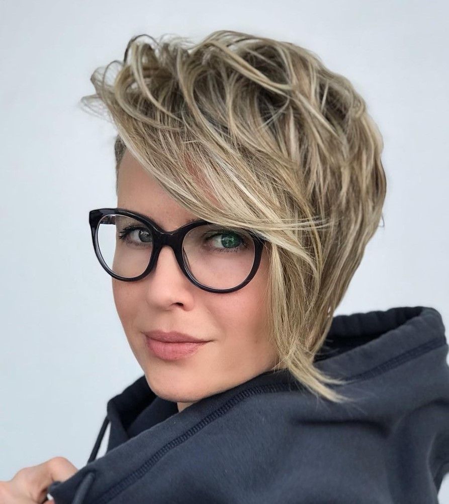 Chin Visual Idea — Hairstyles with Glasses