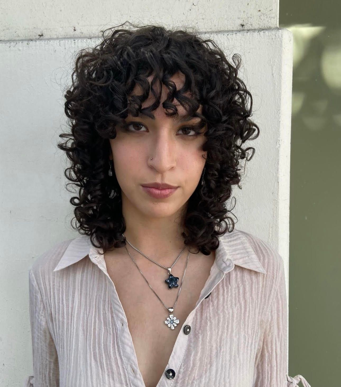 Dark Brown Visual Idea Dark Brown Visual Idea — Haircuts for Curly Hair