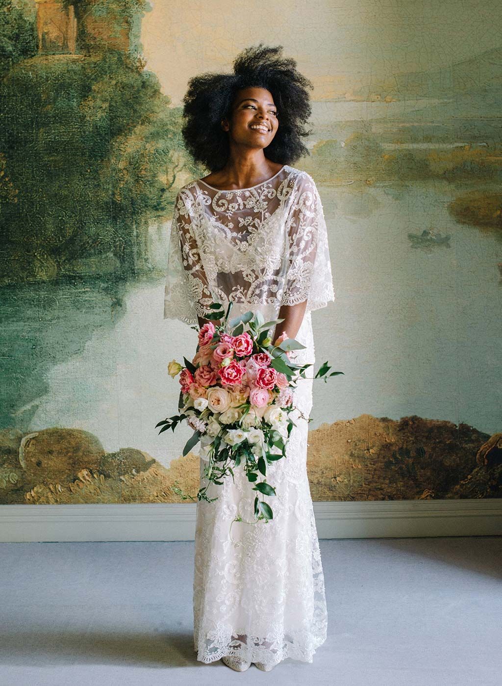Ivory Lace Sheath Dress with Matching Capelet Ivory Lace Sheath Dress with Matching Capelet — Bridal Shower Dresses