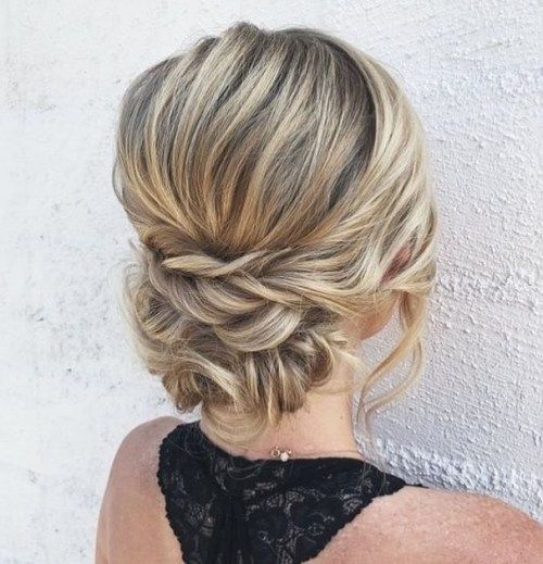 Low Updo With Braided Accents Low Updo With Braided Accents — Hairstyles for Servers