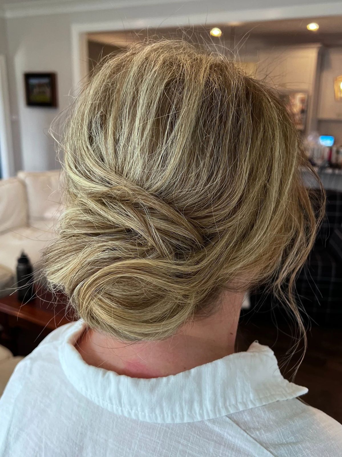 Loose Textured Blonde Updo Loose Textured Blonde Updo — Mother of the Bride Hairstyles