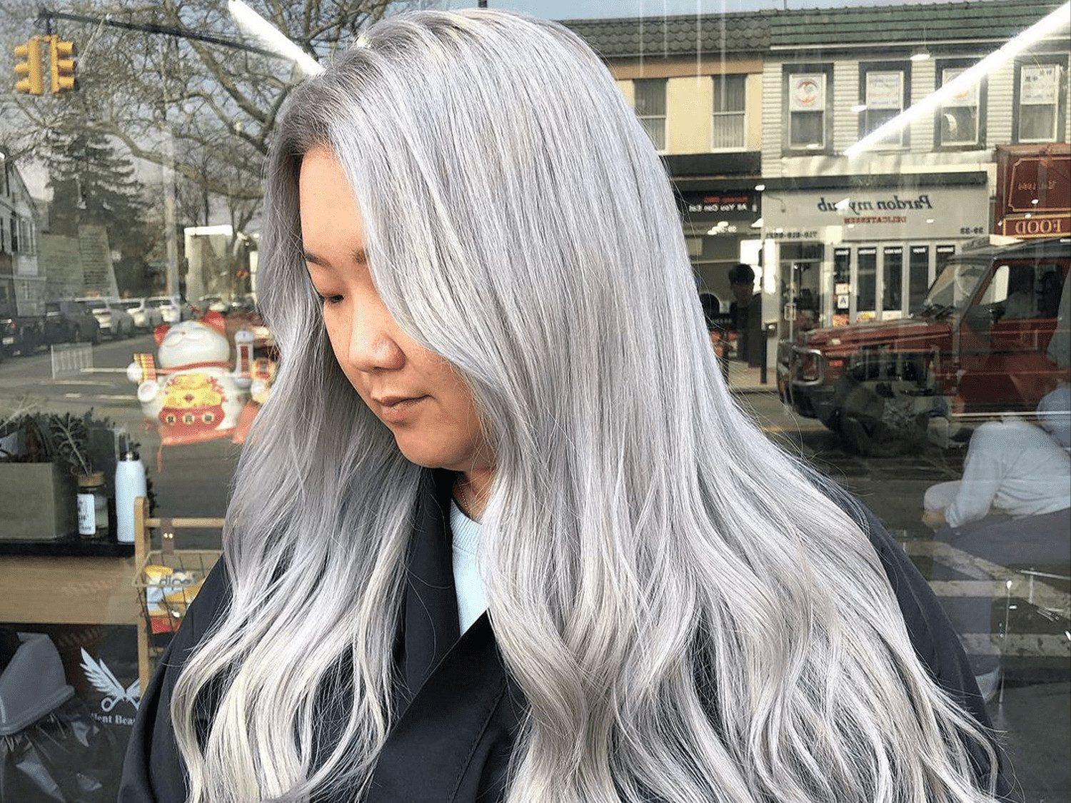 Gray With Silver Tones Visual Idea — Long Gray Hair