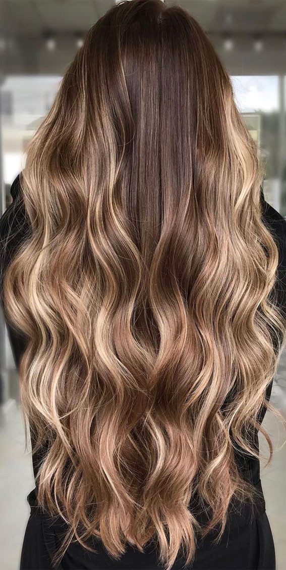 Loose Waves Visual Idea — Brown and Blonde Hair
