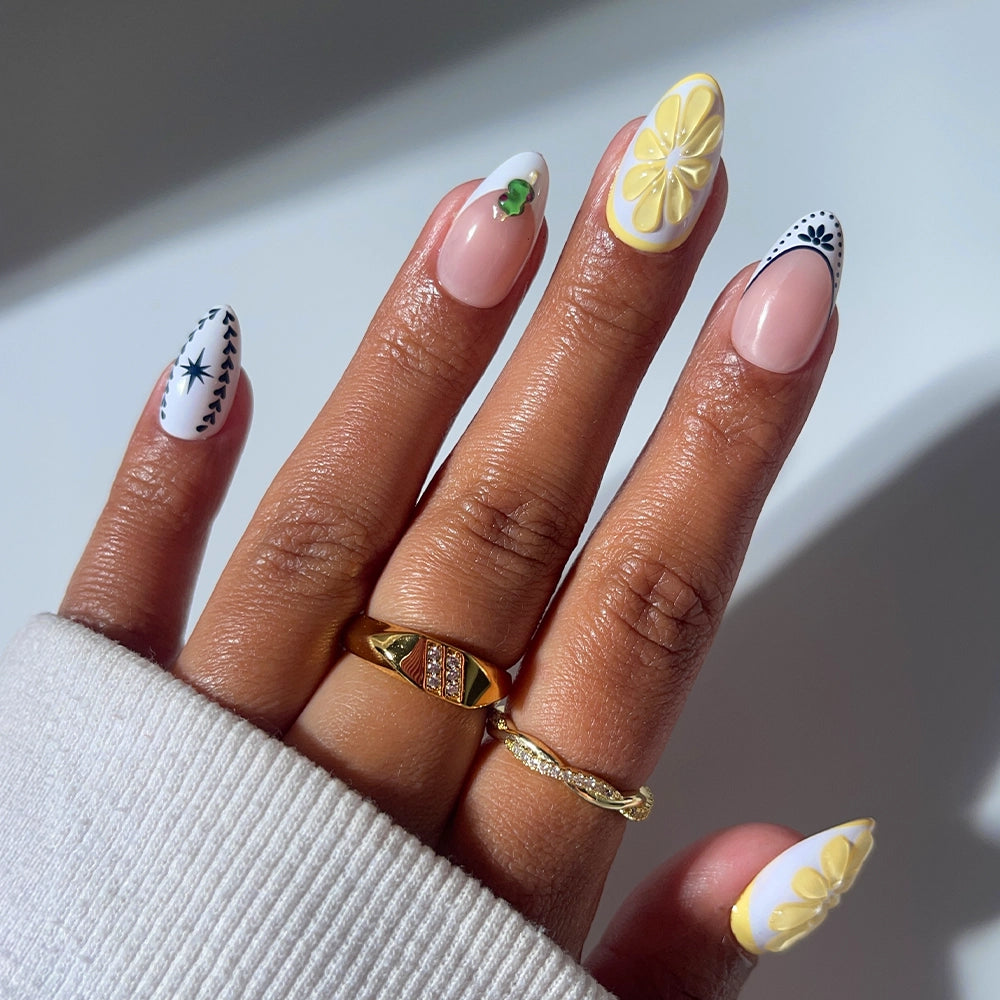 3D Lemon Slice and Clover 3D Lemon Slice and Clover — Professional Nails