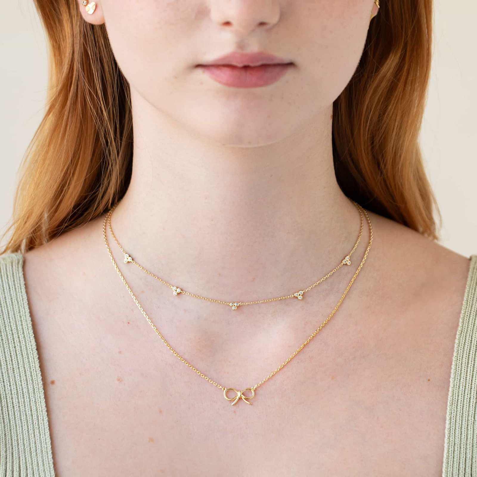 Bow Pendant Necklace for a Playful Touch — Dainty Gold Necklaces
