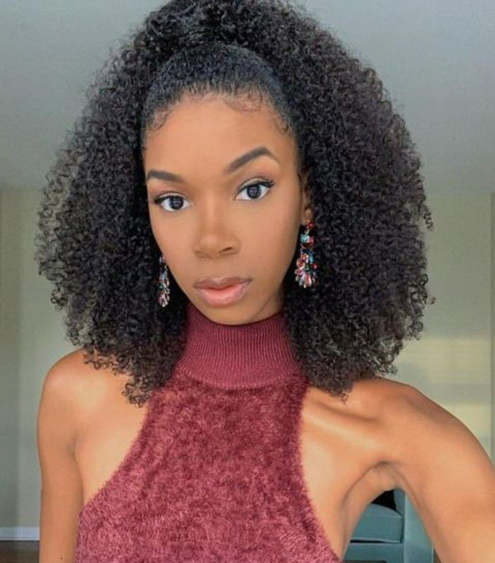 High Ponytail With Defined Curls High Ponytail With Defined Curls — Sew In with Leave Out