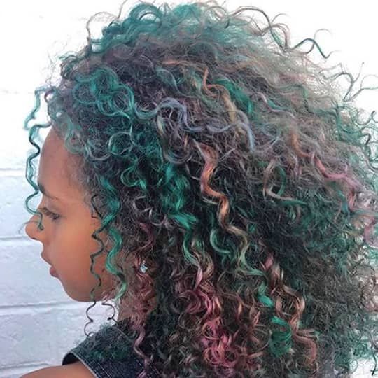Shoulder Visual Idea Shoulder Visual Idea — Pastel Rainbow Hair