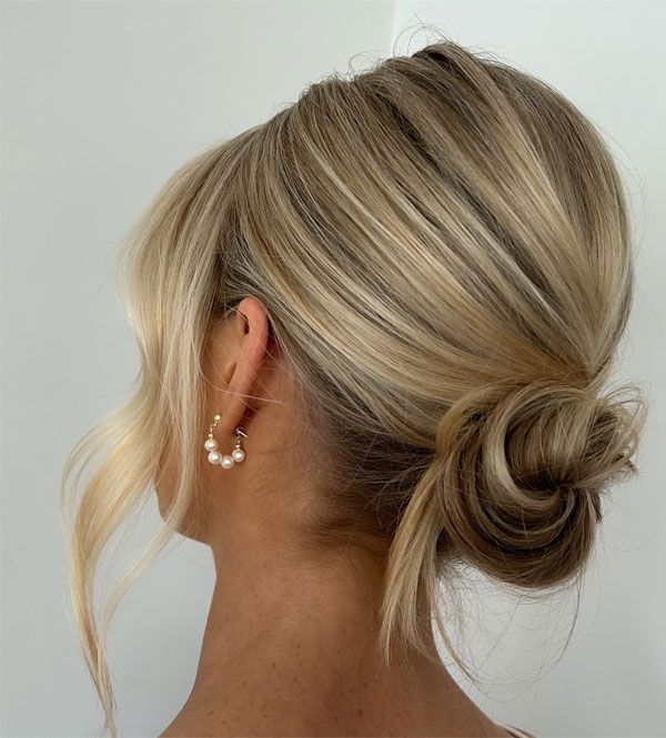 Ash Blonde Braided Crown to Low Bun Ash Blonde Braided Crown to Low Bun — Prom Hairstyles for Short Hair