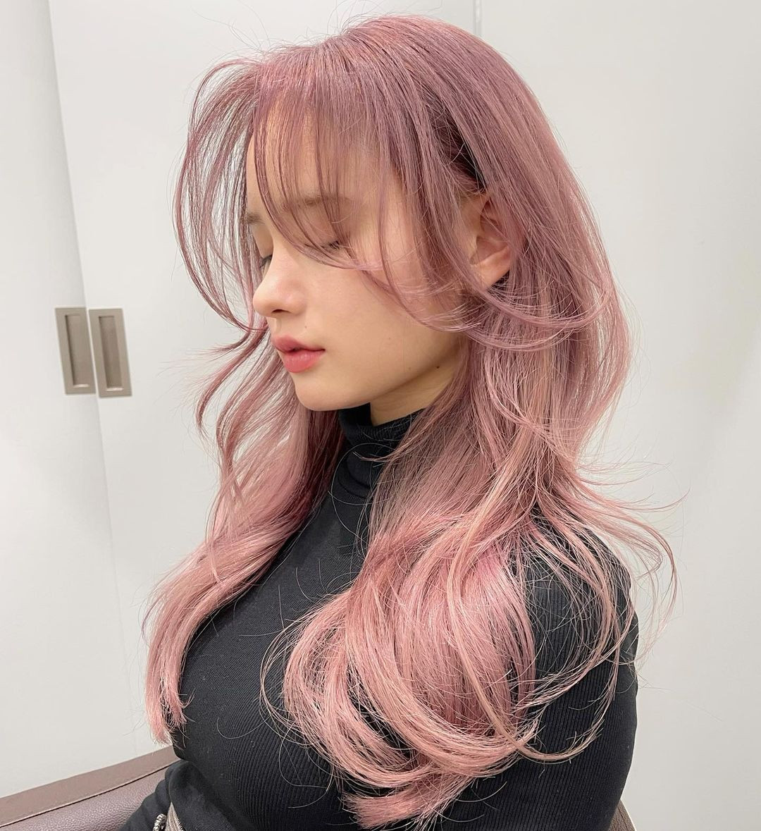 Dusty Pink or Rose Gold Waves Dusty Pink or Rose Gold Waves — Hair Color for Asian Hair