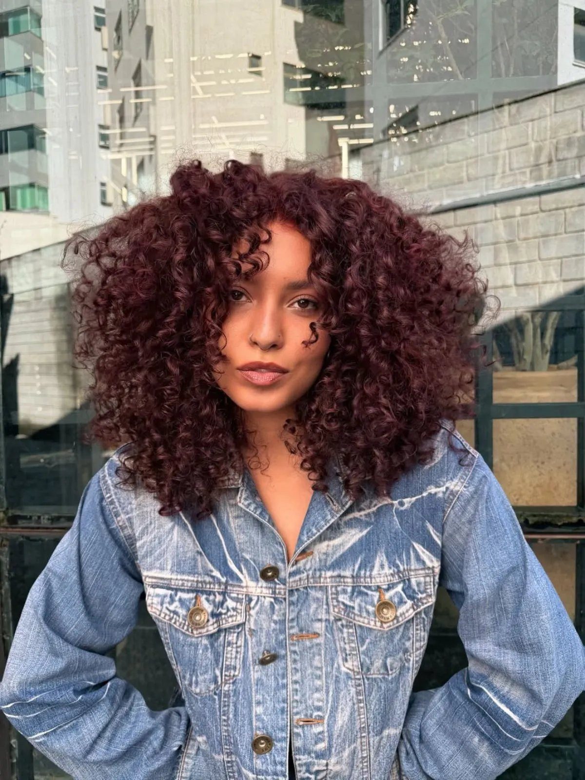 Chin Visual Idea — Dark Red Hair