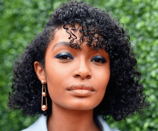 Black Bob With Curly Bangs — Curly Bob