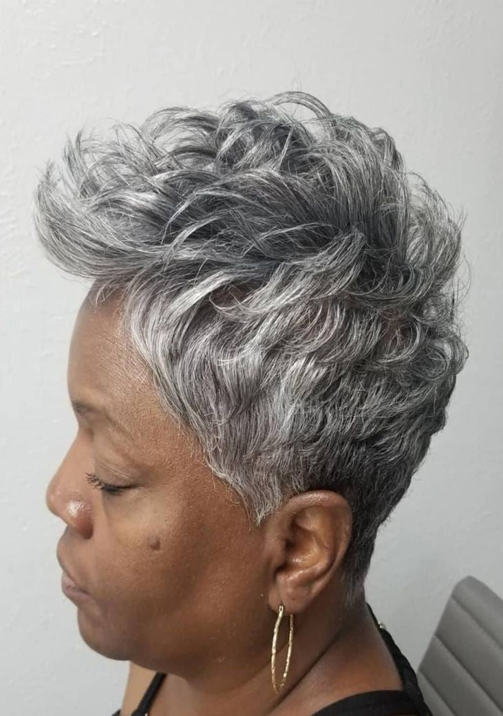 Tousled Blonde Curly Pixie Tousled Blonde Curly Pixie — Pixie Cut for Women Over 50