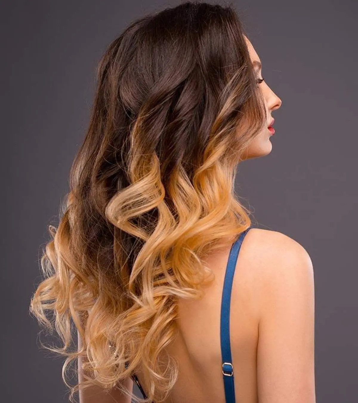 Dark Brown To Blonde Ombre Curls — Brown and Blonde Hair