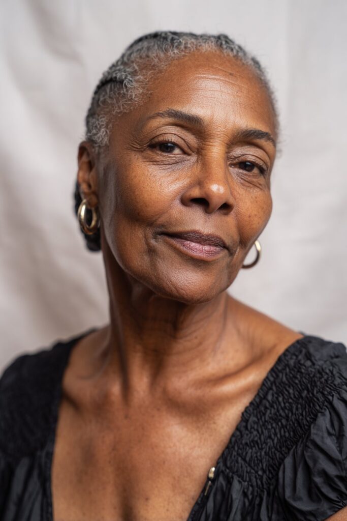 Shoulder Length Cornrow Braids — Haircuts for Black Women Over 60