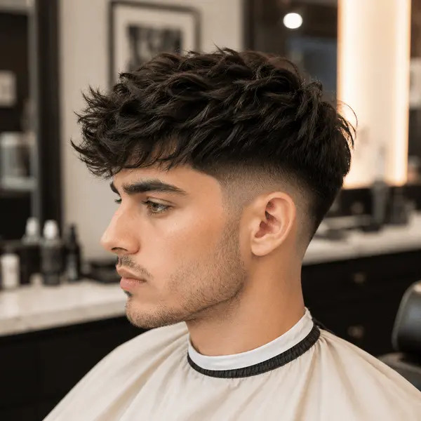 Chin Visual Idea — Mid Taper Fade