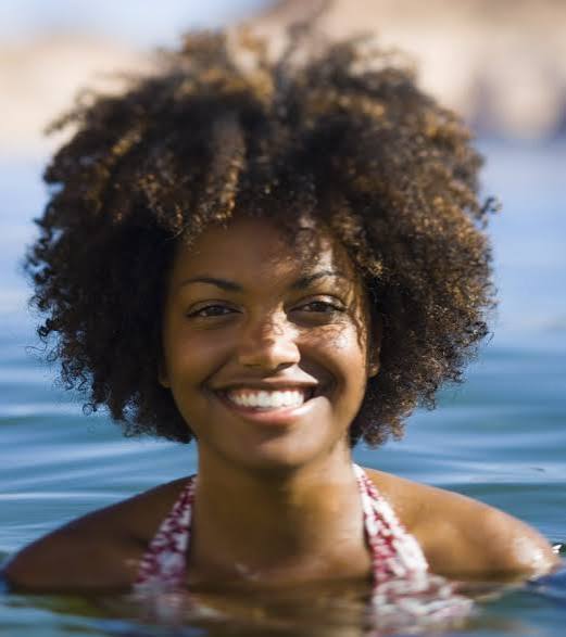 Voluminous Natural Afro — Swim Hairstyles