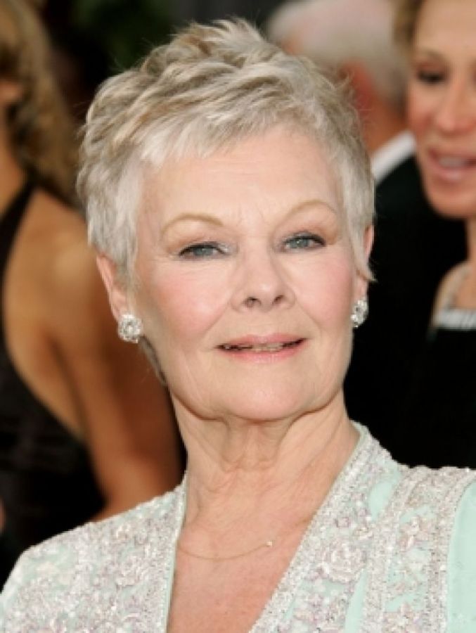Textured Grey Pixie With Swept Bangs Textured Grey Pixie With Swept Bangs — Pixie Cut for Women Over 60