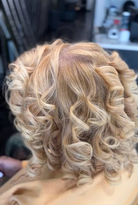 Blonde With Highlights Visual Idea Blonde With Highlights Visual Idea — Silk Press Curls