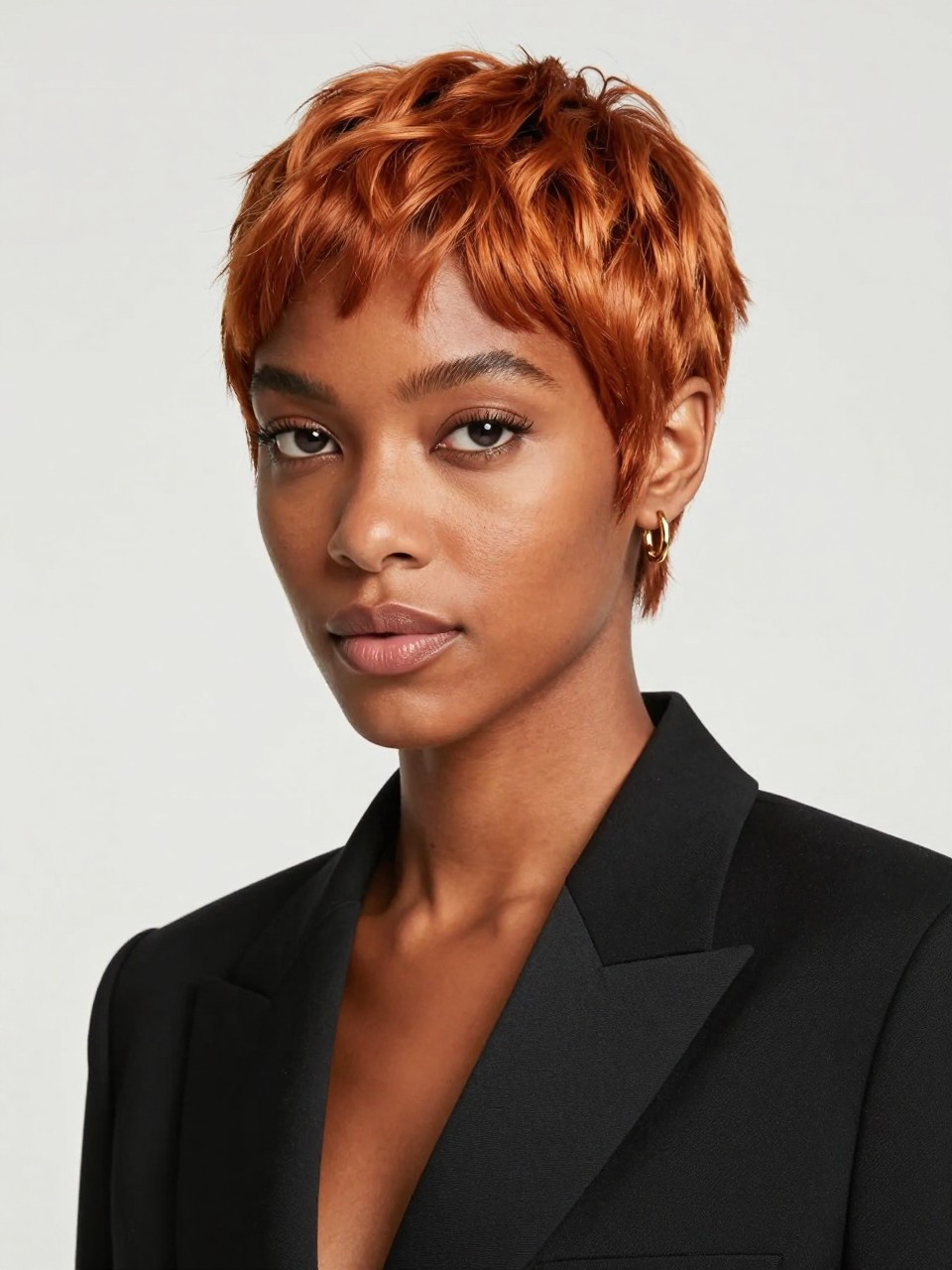 Ginger Copper Pixie Cut Ginger Copper Pixie Cut — Copper Hair on Black Women