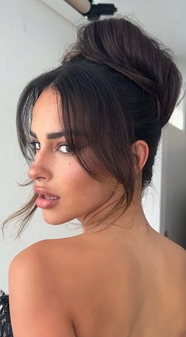 Mid-Back Visual Idea — High Bun