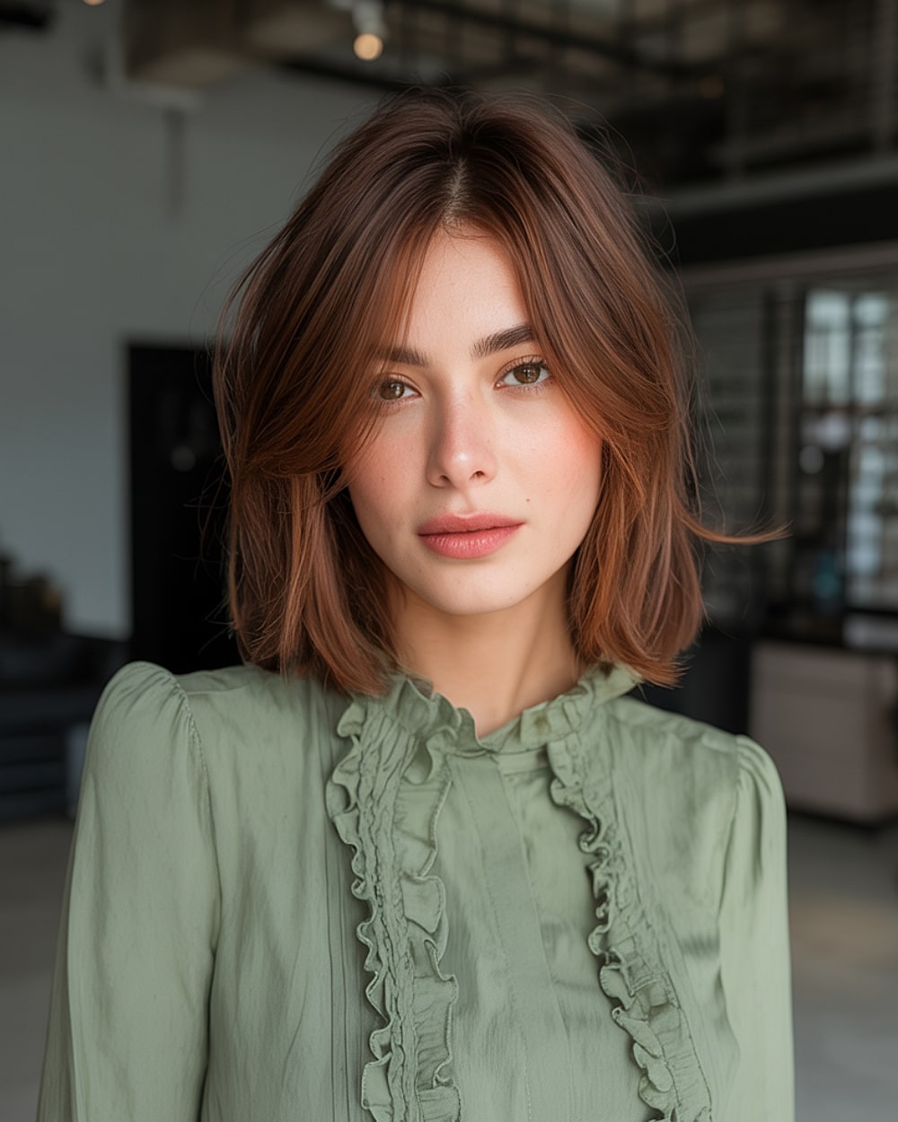 Wavy Lob With Side-Swept Bangs — Hairstyles for Fine Hair