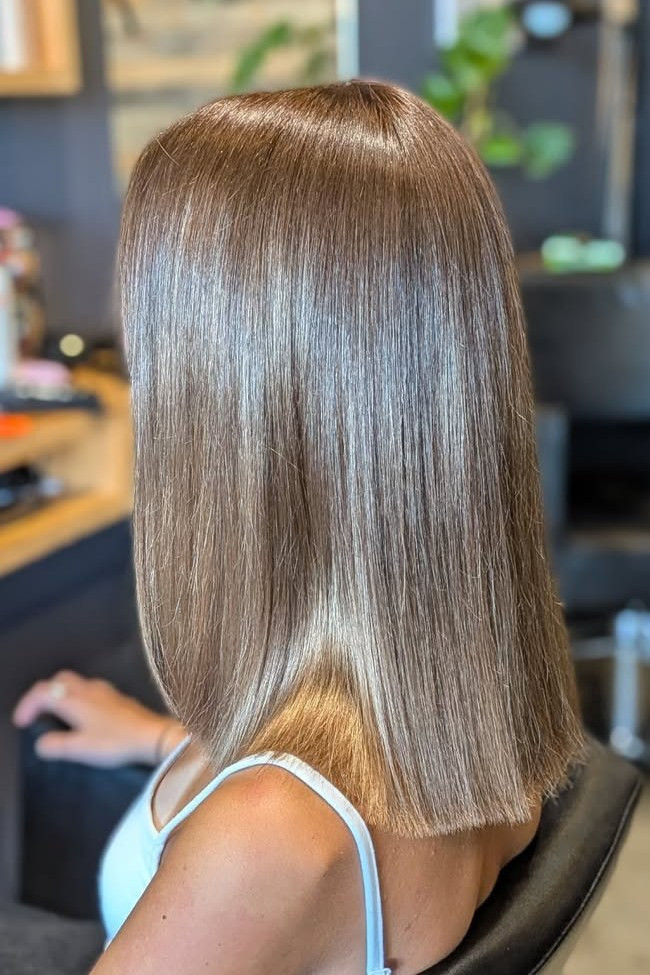 Chin Length Visual Idea Chin Length Visual Idea — Cool Brown Hair