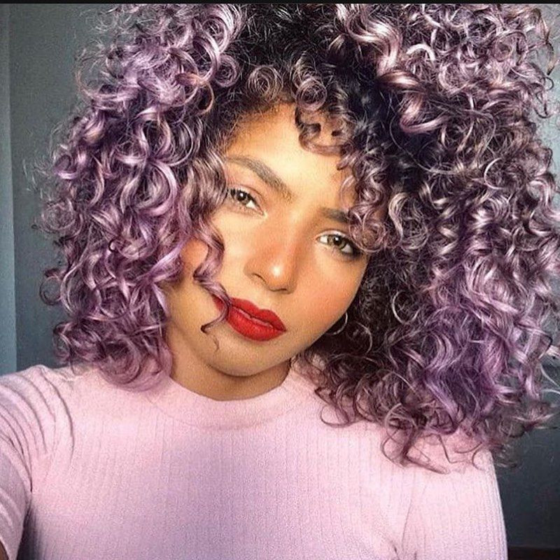 Vibrant Lavender Curls Vibrant Lavender Curls — Lavender Hair
