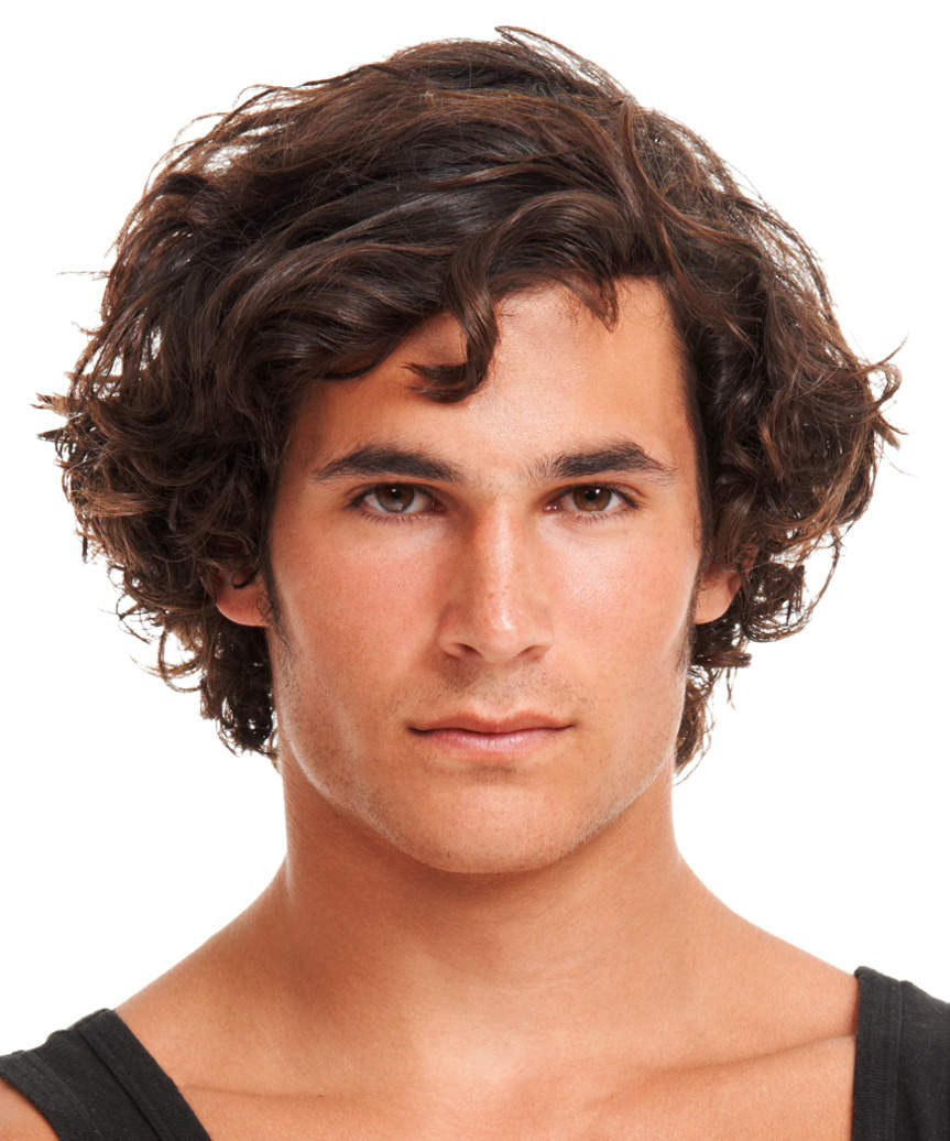 Shag Visual Idea — Curly Hairstyles for Men