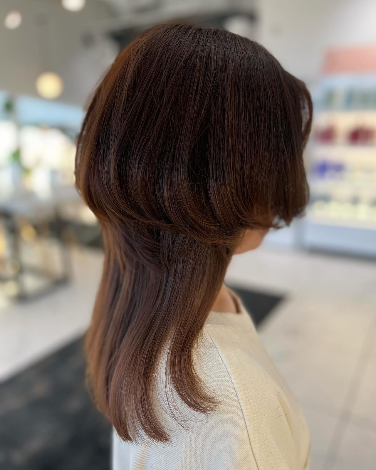 Dark Brown Layered Bob — Jellyfish Haircut