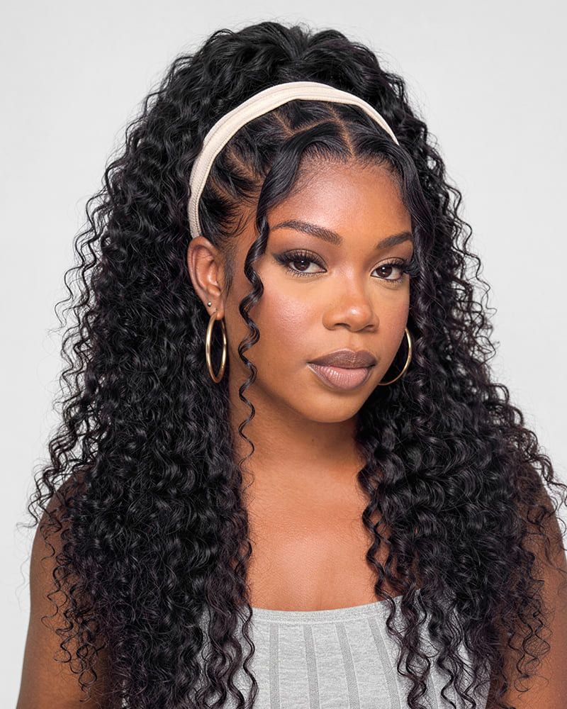 Ponytail With Wispy Bangs — Natural Hair Ponytail