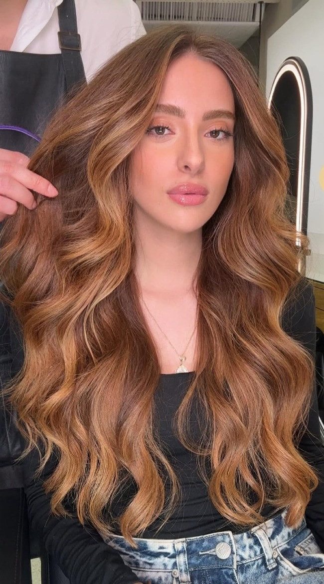 Toasted Cinnamon Honey Brown Curls — Honey Brown Hair