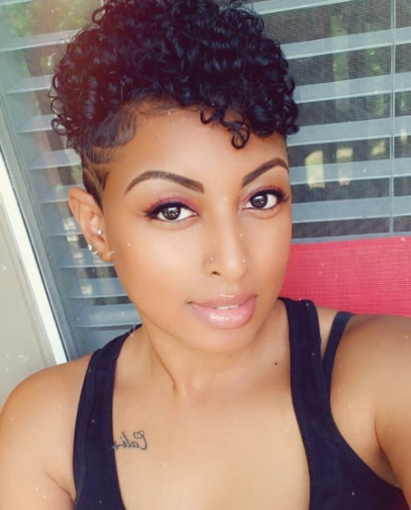 Voluminous Curly Pixie With Undercut — Short Relaxed Hairstyles