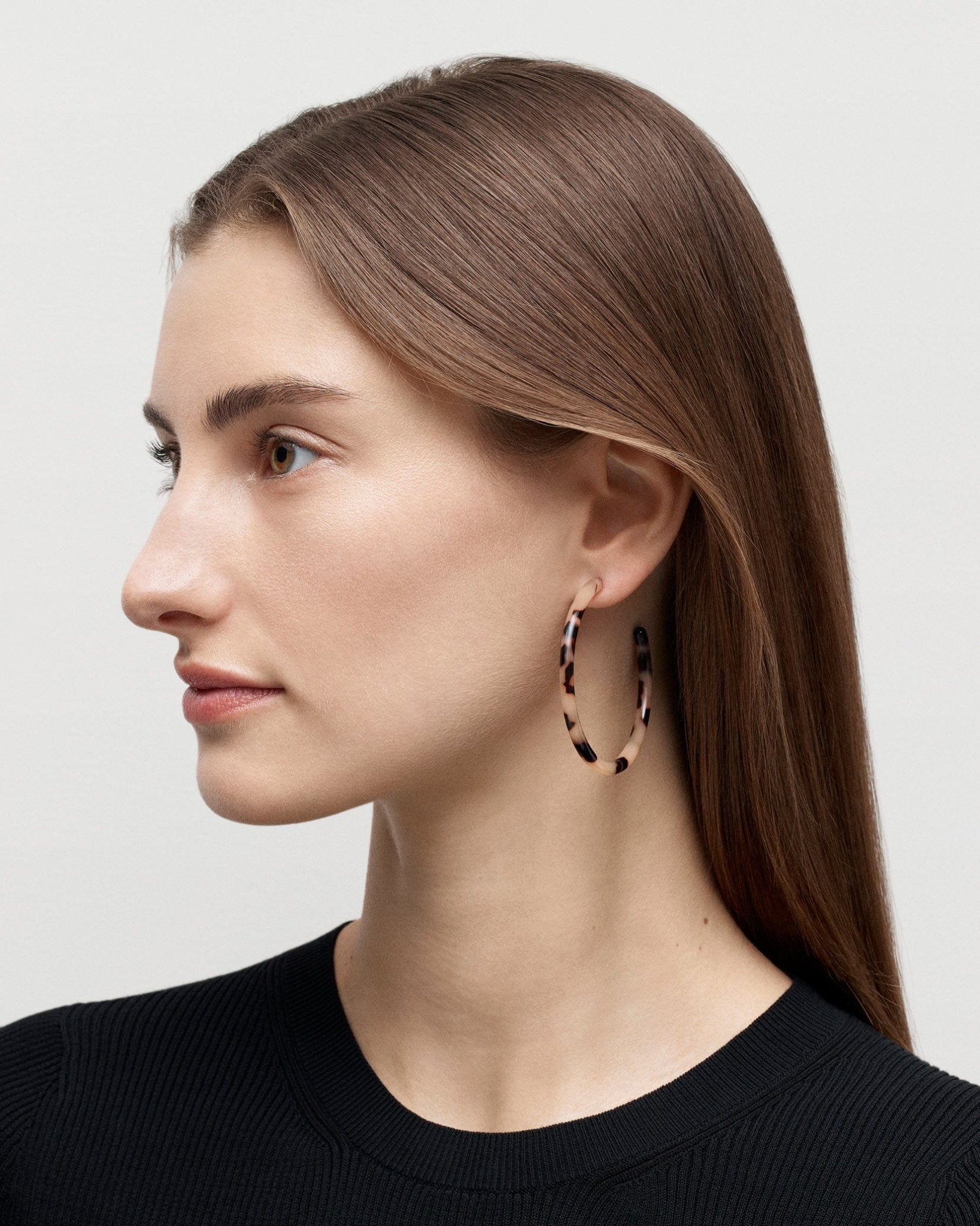 Polished Tortoiseshell Hoops for a Chic Touch — Hoop Earrings