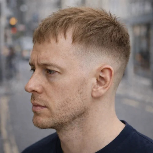 French Crop with Blunt Bangs French Crop with Blunt Bangs — Mens Hairstyles