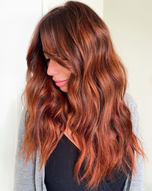 Copper Base With Tangerine Highlights Copper Base With Tangerine Highlights — Tangerine Hair