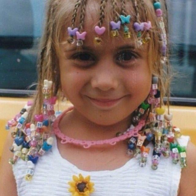 Blonde Braids With Playful Charms — Kids Braids with Beads
