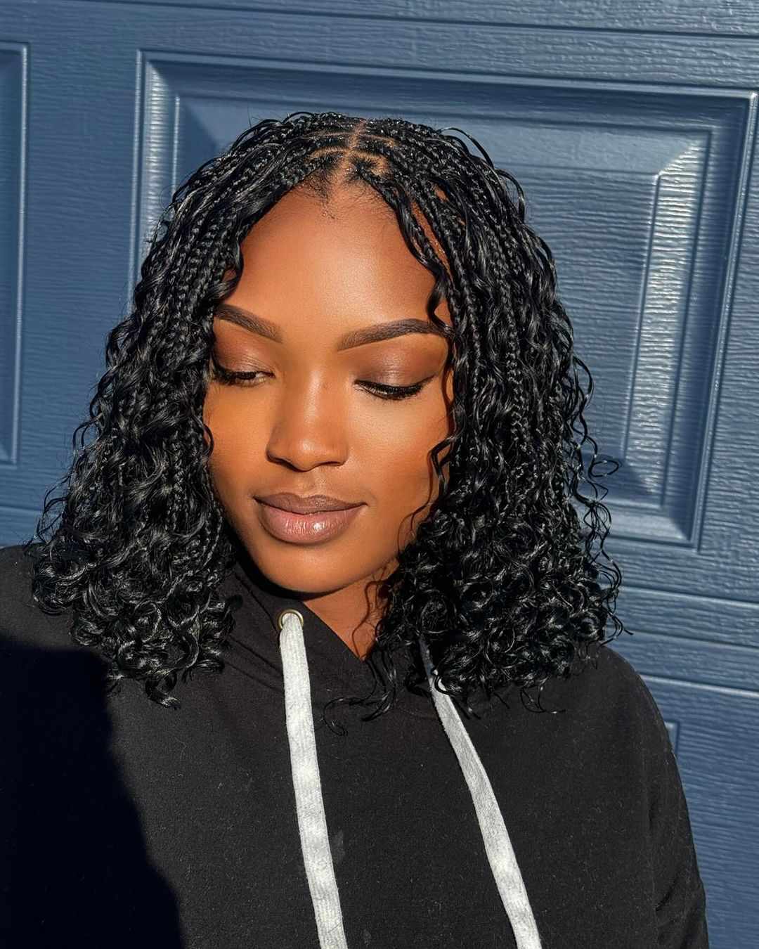 Micro Braids with Soft Curly Ends — Goddess Braids