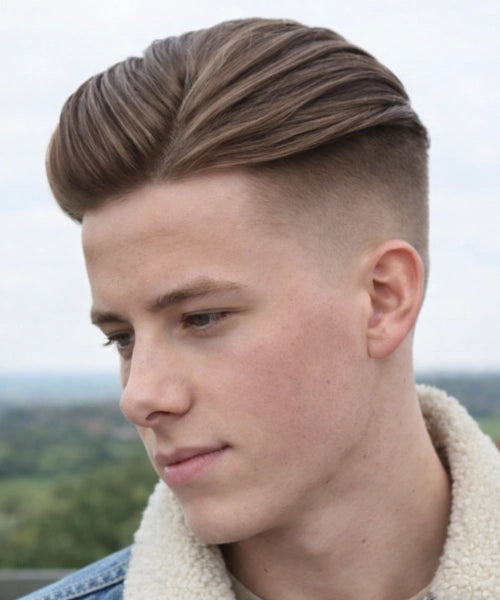 Voluminous Pompadour With Undercut — Mens Haircuts