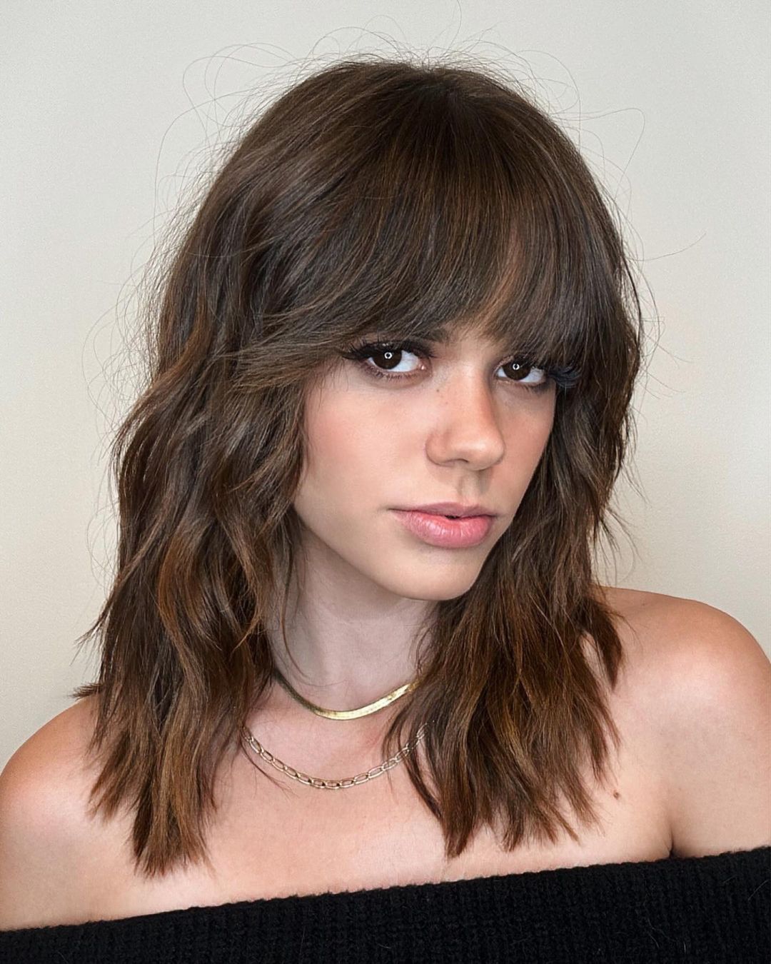 Collarbone Visual Idea — Wolf Cut for Straight Hair