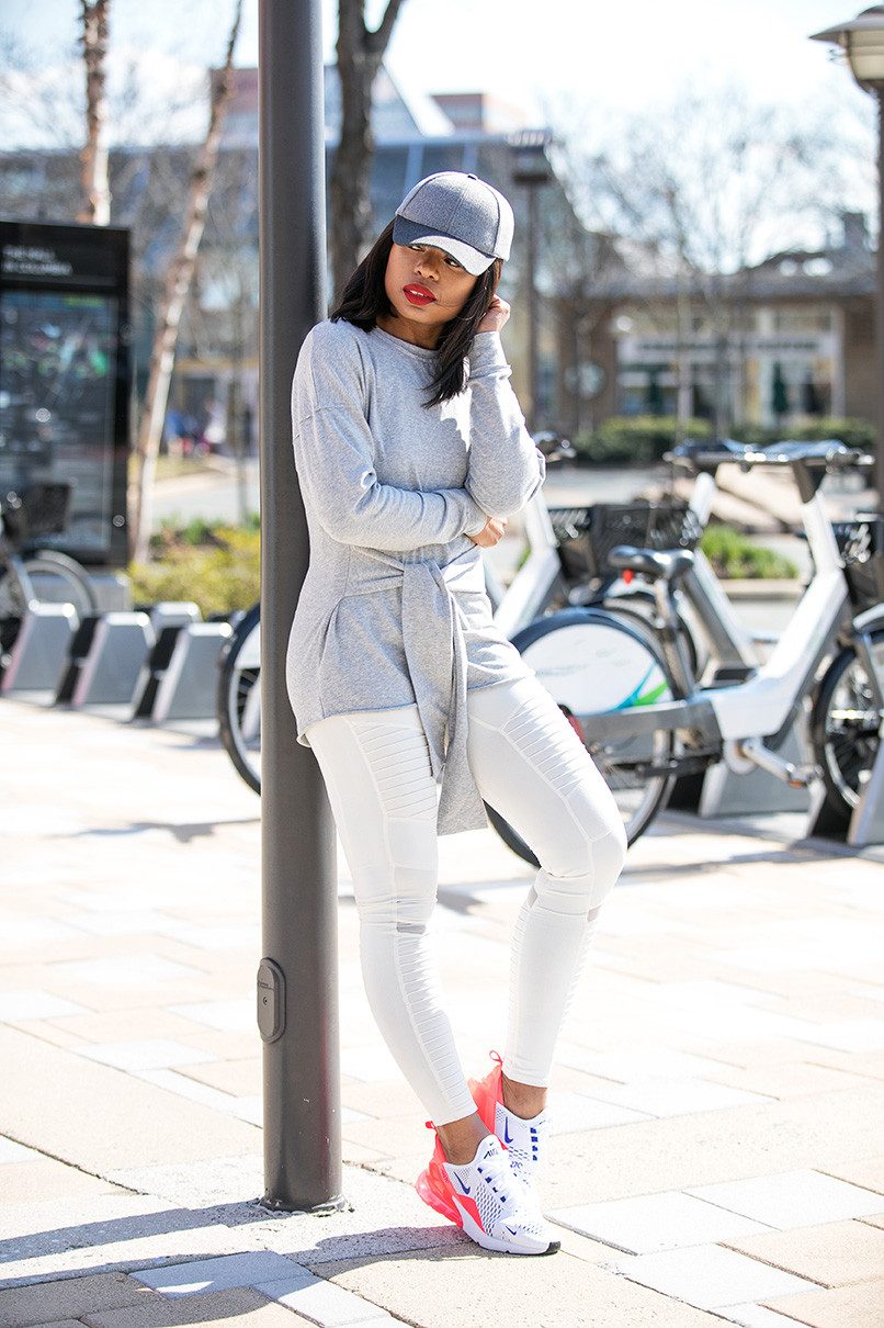 Layering for Athleisure: Tunic and Leggings with Air Max Layering for Athleisure: Tunic and Leggings with Air Max — Air Max Outfits
