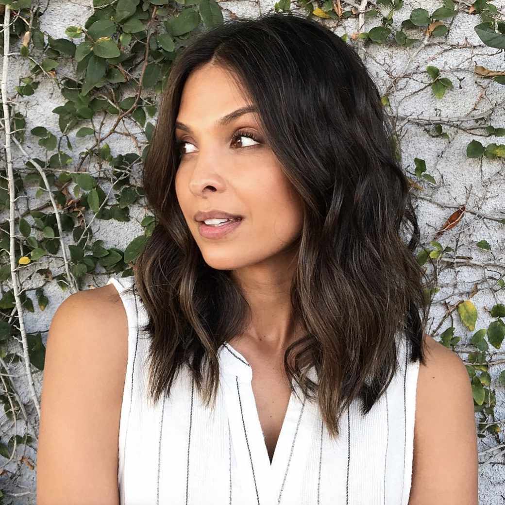 Natural Air-Dried Lob — Easy Hairstyles for Medium Hair