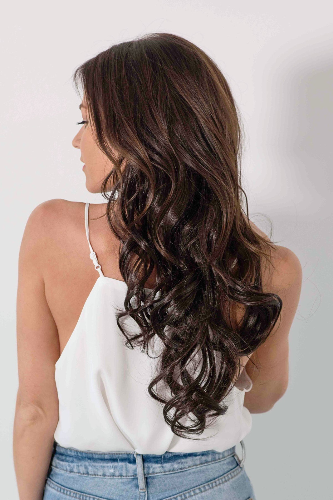 Dark Brown With Subtle Highlights Visual Idea — Clip In Extensions Hairstyles