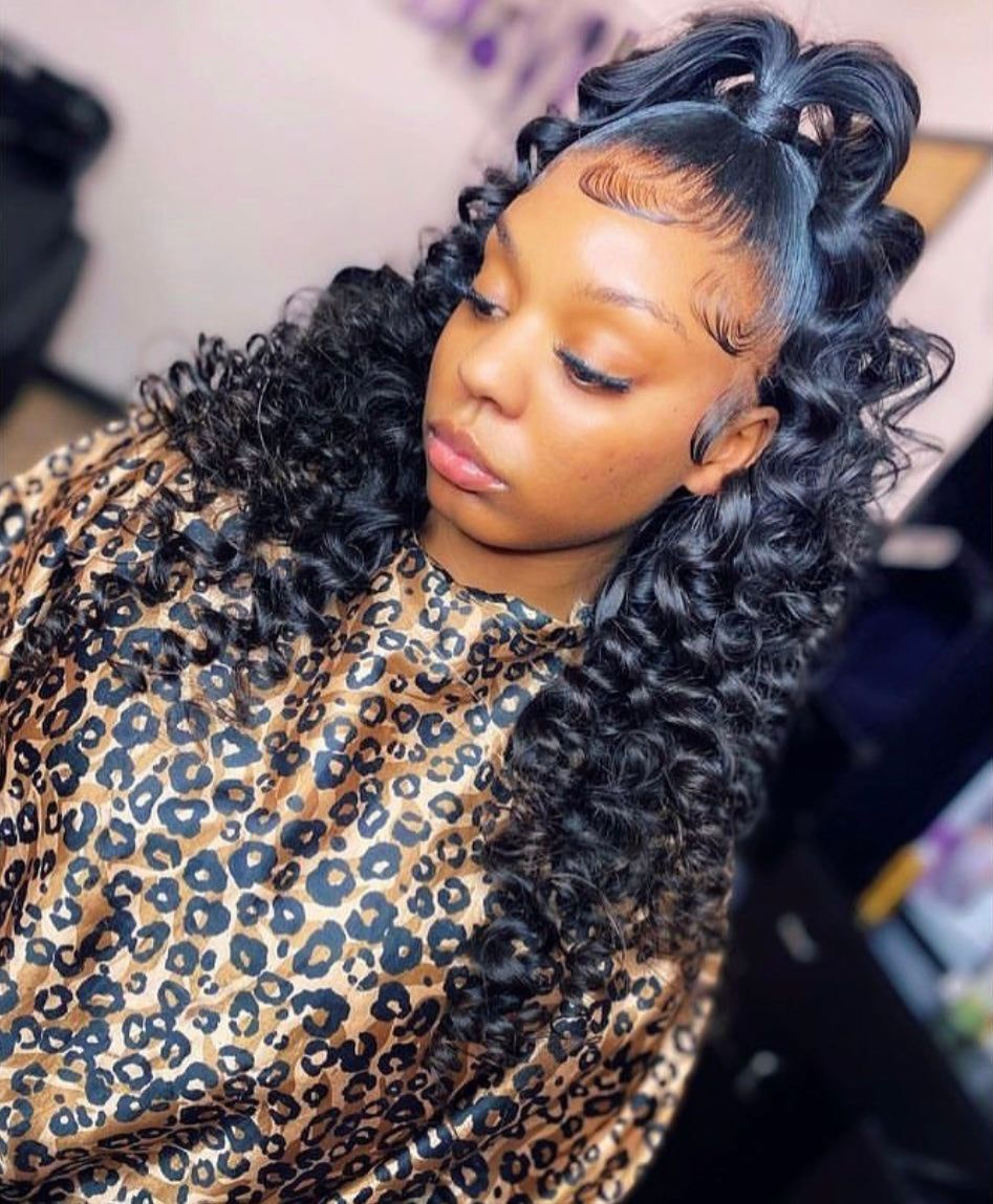 Natural Hairline Shoulder Curls Natural Hairline Shoulder Curls — Frontal Sew In