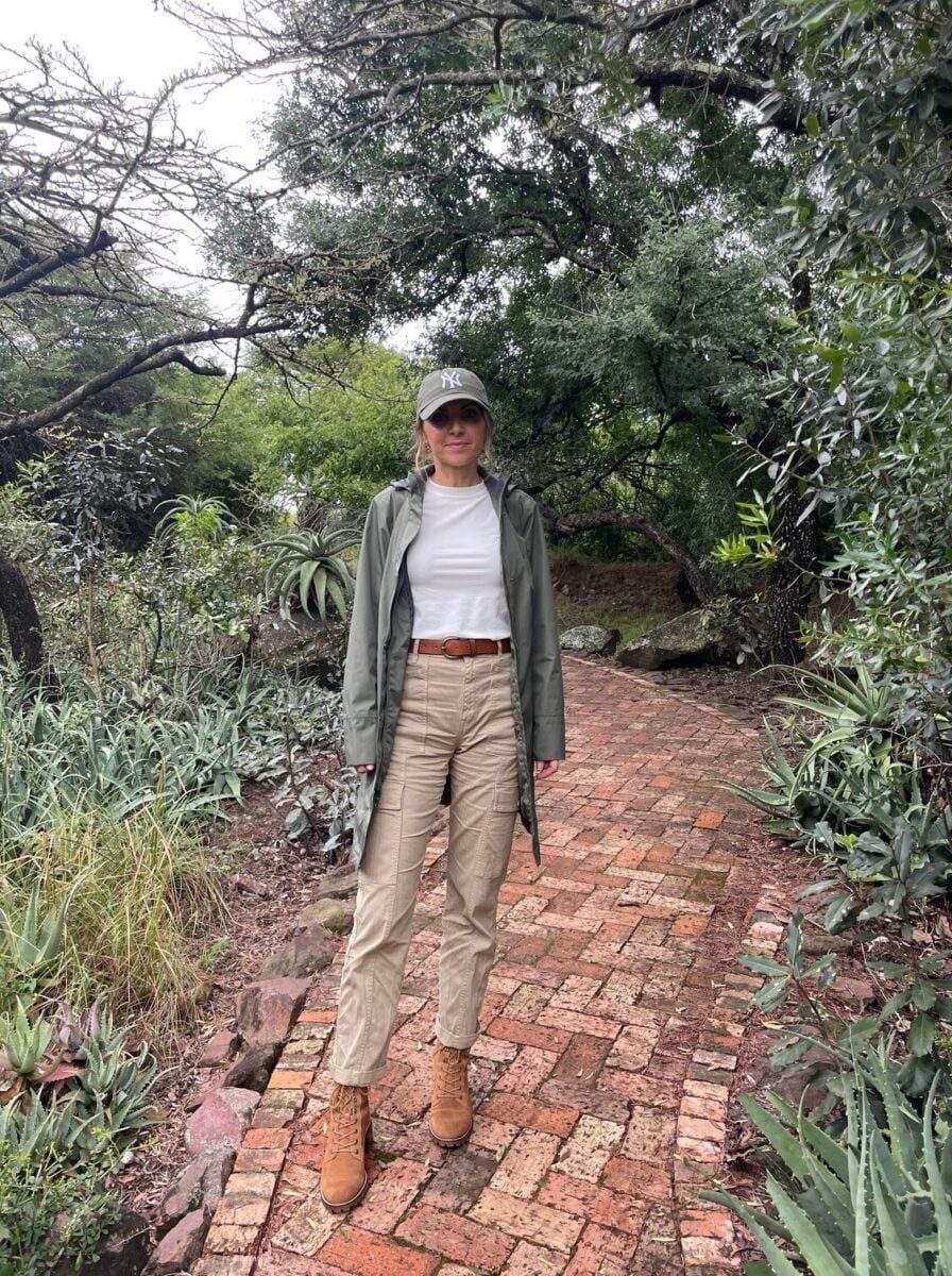 Khaki Trench Coat and Cargo Pants Safari Outfit — Safari Outfits